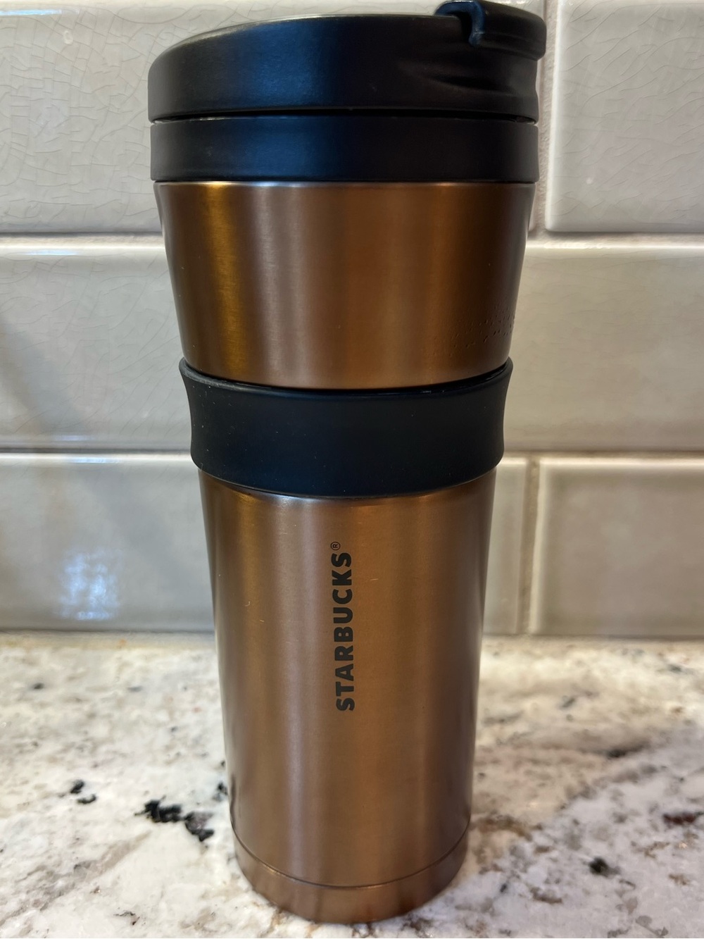 Starbucks Stainless Steel Tumbler Shiny Copper Travel Mug